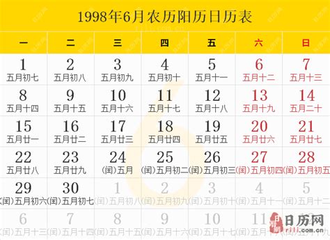 1998年12月|1998年日历表,1998年农历表（阴历阳历节日对照表）